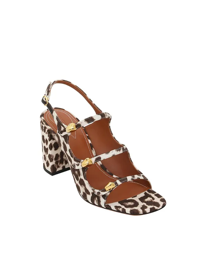Women Sandals Zimmermann Eliot Sandal 85 Chocolate Leopard