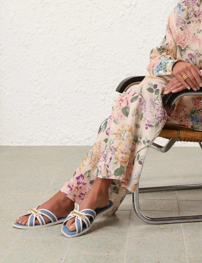 Women Sandals Zimmermann Prisma Slide Denim