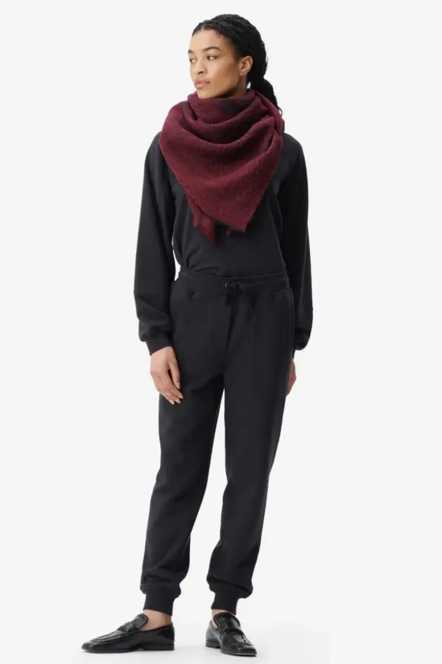 Women Scarfs and Triangles Lala Berlin Scarf Anais Wool Mix Zebra Fudge