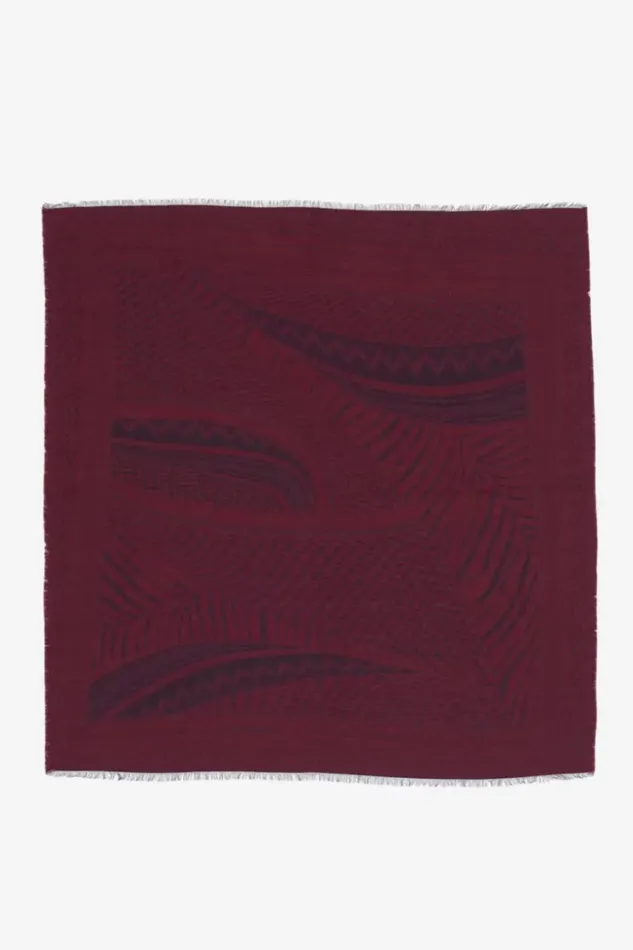 Women Scarfs and Triangles Lala Berlin Scarf Anais Wool Mix Zebra Fudge