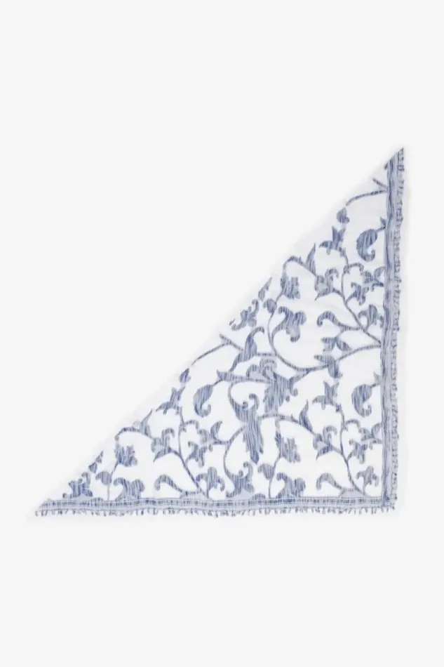 Women Scarfs and Triangles Lala Berlin Triangle Alvid 8211 Viscose Mix 8211 Flower Fountain Blue Women Scarfs and Triangles Lala Berlin Triangle Alvid 8211 Viscose Mix 8211 Flower Fountain Blue