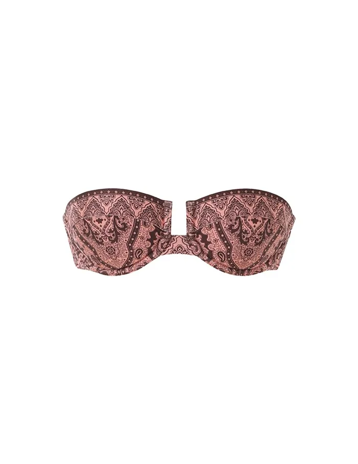 Women Separates Zimmermann Ottie Balconette Bra Coral Paisley