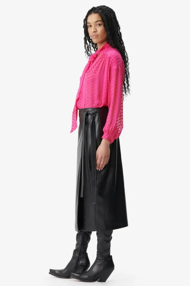 Women Shirts and Blouses Lala Berlin Blouse Berina Viscose Mix Polka Dot Dragonfruit Women Shirts and Blouses Lala Berlin Blouse Berina Viscose Mix Polka Dot Dragonfruit