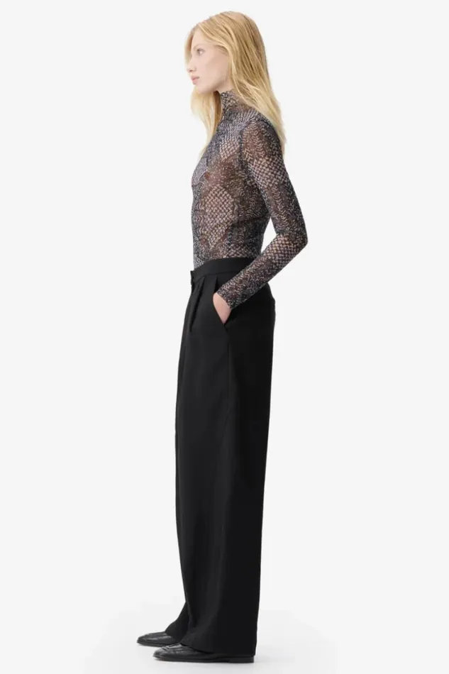 Women Shirts and Blouses Lala Berlin Longsleeve Carolyn Polyester Mix Heritage Star Black Women Shirts and Blouses Lala Berlin Longsleeve Carolyn Polyester Mix Heritage Star Black