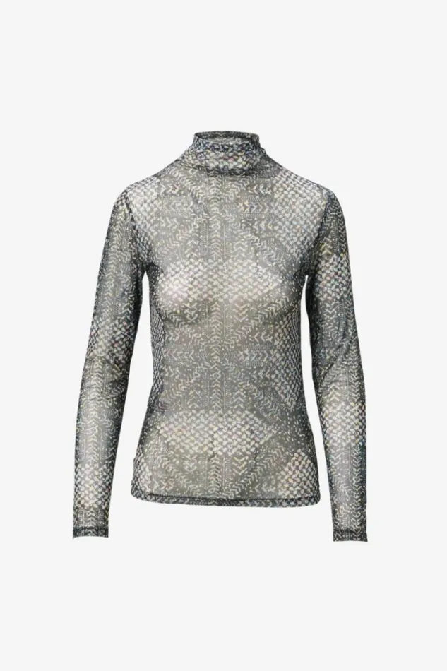 Women Shirts and Blouses Lala Berlin Longsleeve Carolyn Polyester Mix Heritage Star Black Women Shirts and Blouses Lala Berlin Longsleeve Carolyn Polyester Mix Heritage Star Black