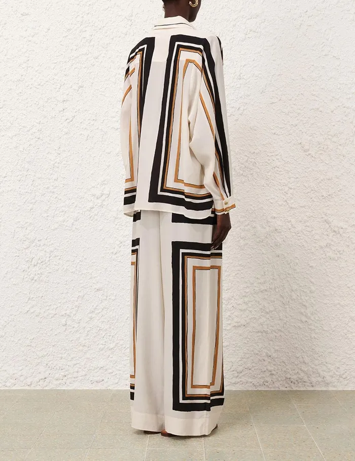 Women Shorts and Pants Zimmermann Draw Waist Pant Stripe