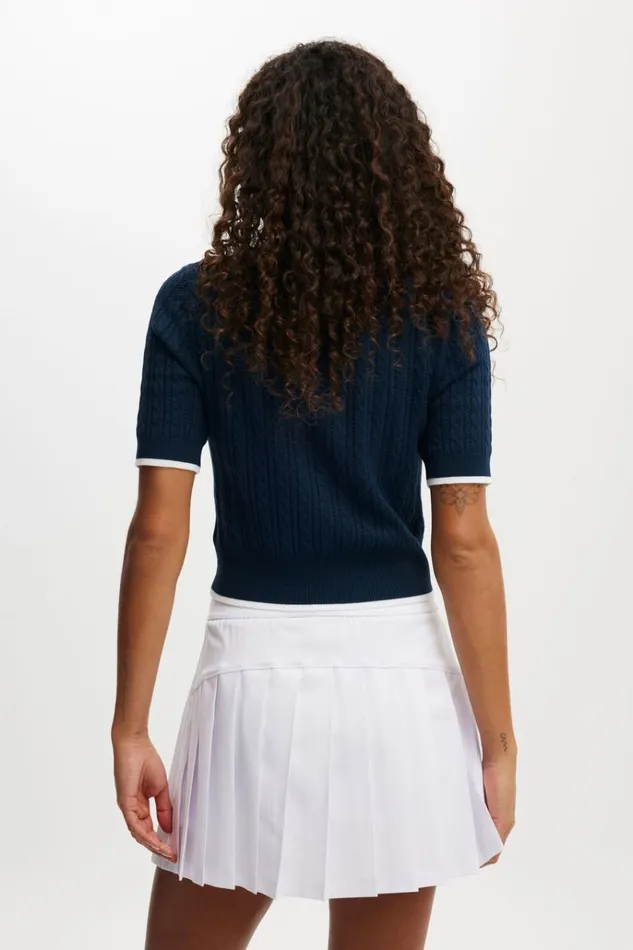 Women Shorts and Skirts Cotton On Pleated Ace Skirt White