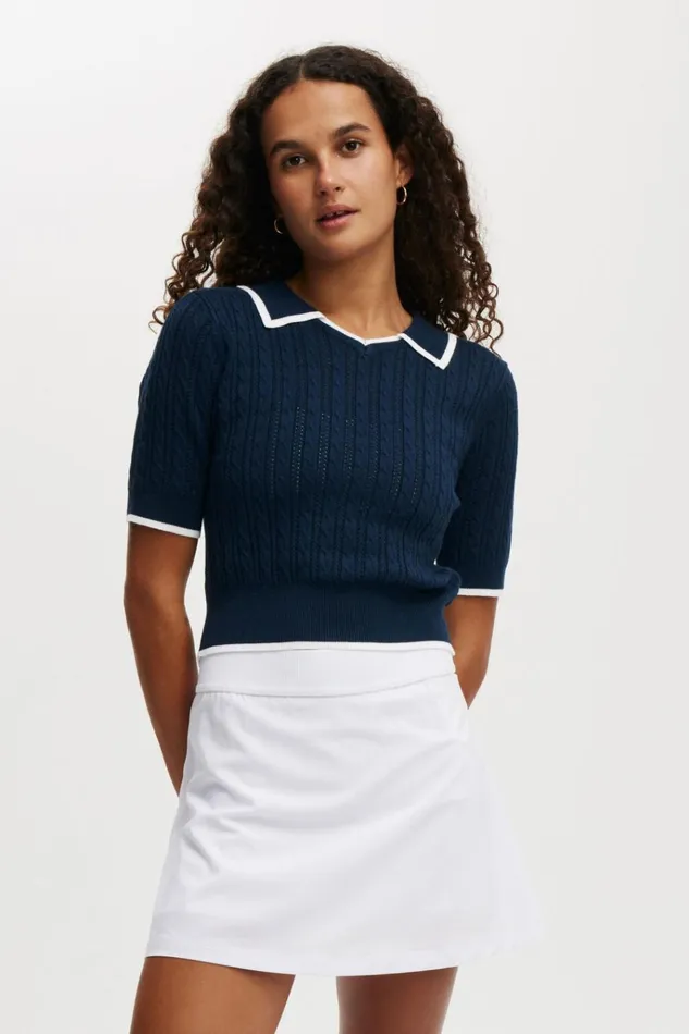 Women Shorts and Skirts Cotton On Pleated Ace Skirt White