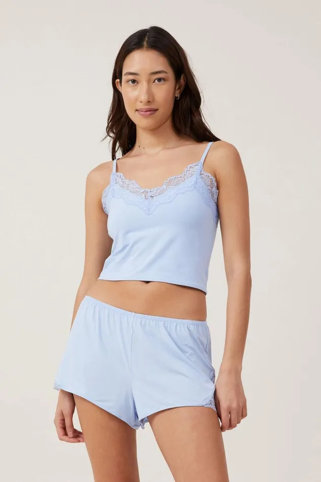 Women Shorts Cotton On Soft Lounge Lace Trim Short Wind Surfer