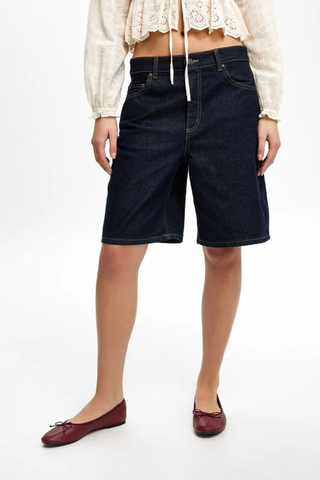 Women Shorts Cotton On Super Baggy Denim Jort Indigo Women Shorts Cotton On Super Baggy Denim Jort Indigo
