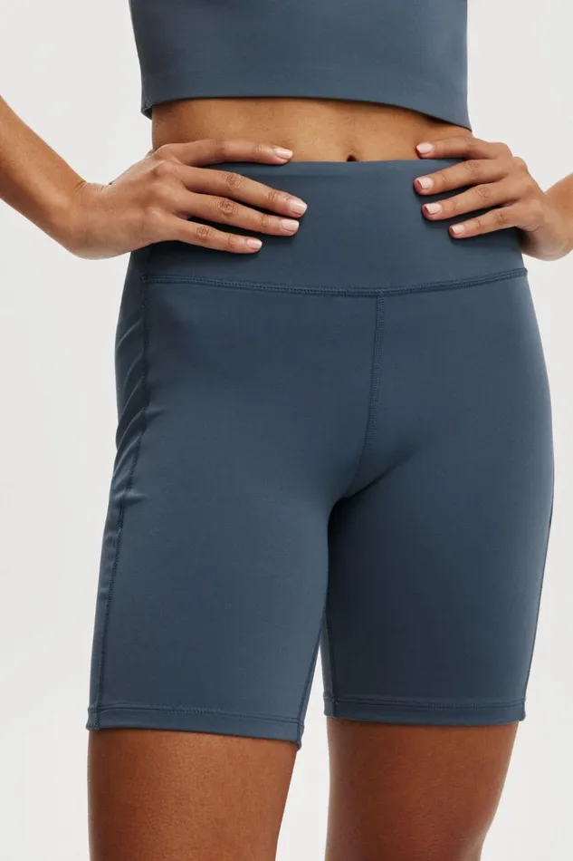 Women Shorts Cotton On Ultra Luxe Mesh Pocket Bike Short Folkstone Grey