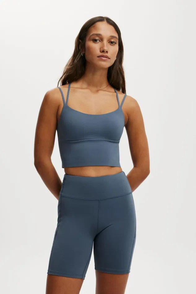 Women Shorts Cotton On Ultra Luxe Mesh Pocket Bike Short Folkstone Grey