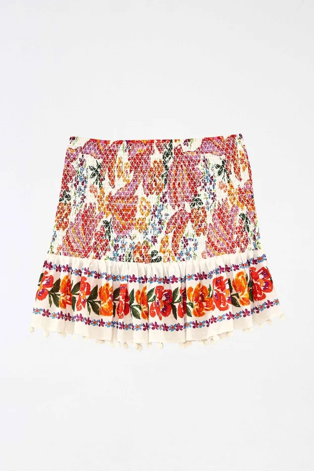 Women Skirts Farm Rio White Spring Bananas Mini Skirt