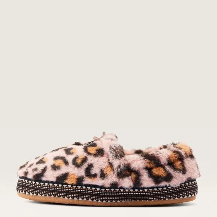 Women Slippers Ariat Snuggle Fuzzy Pink Leopard Print Women Slippers Ariat Snuggle Fuzzy Pink Leopard Print