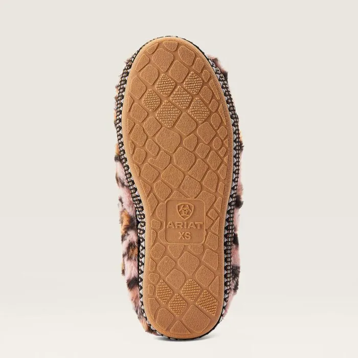Women Slippers Ariat Snuggle Fuzzy Pink Leopard Print Women Slippers Ariat Snuggle Fuzzy Pink Leopard Print