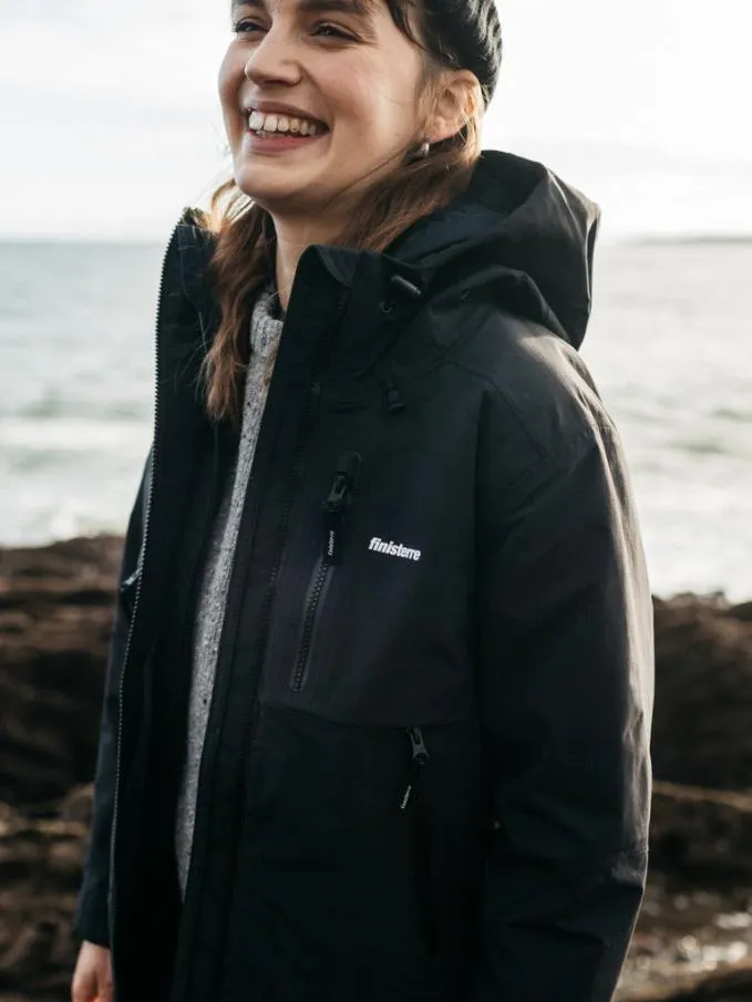 Women Stormbird Waterproof Jacket Black Finisterre Jackets Coats and Gilets