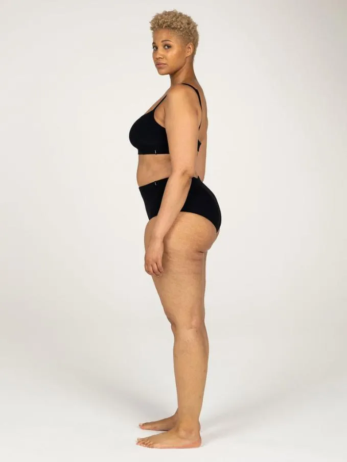 Women Sula High Waist Pant Black Finisterre Swimwear and Bikinis
