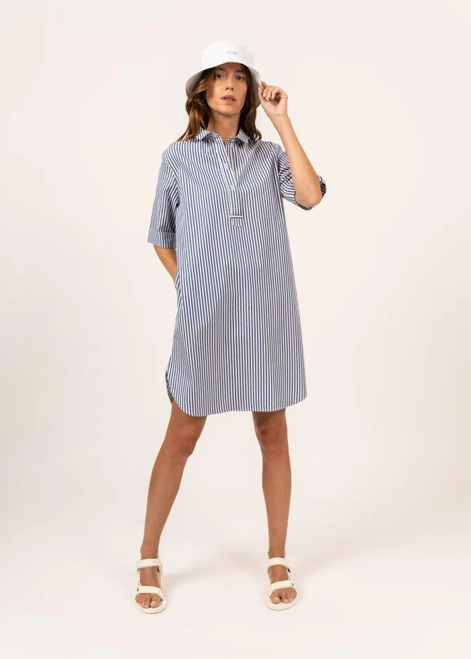 Women Summer Collection Saint James LEONIE White Blue