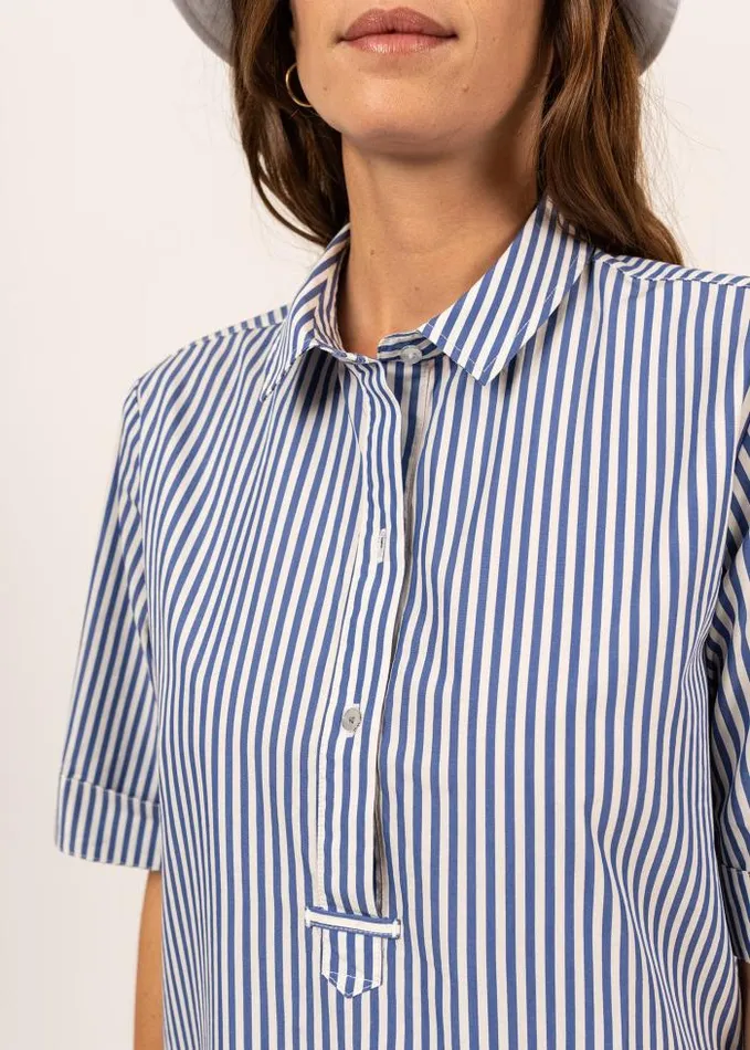 Women Summer Collection Saint James LEONIE White Blue