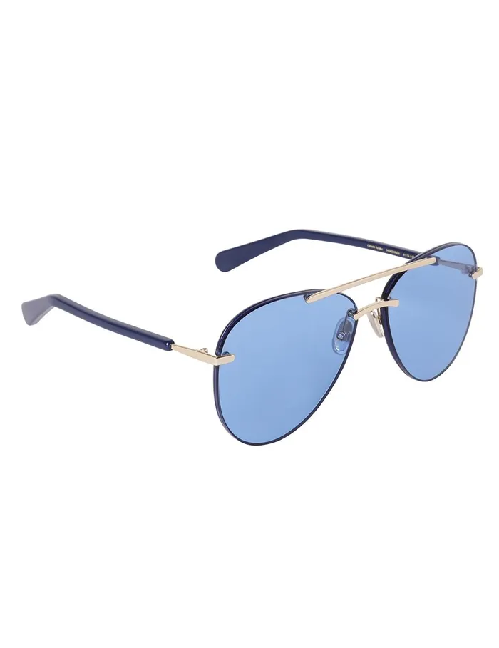 Women Sunglasses Zimmermann Celeste Aviator Navy