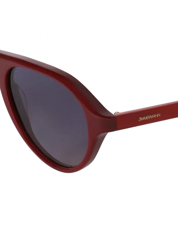 Women Sunglasses Zimmermann Cyd Aviator Burgundy