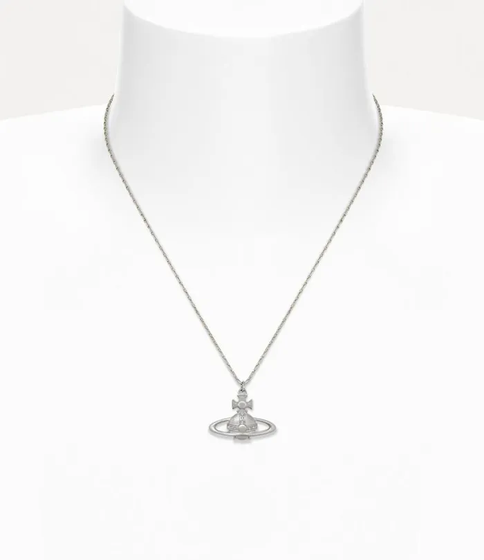 Women Suzie Pendant Necklace Platinum Vivienne Westwood Classic Styles Women Suzie Pendant Necklace Platinum Vivienne Westwood Classic Styles