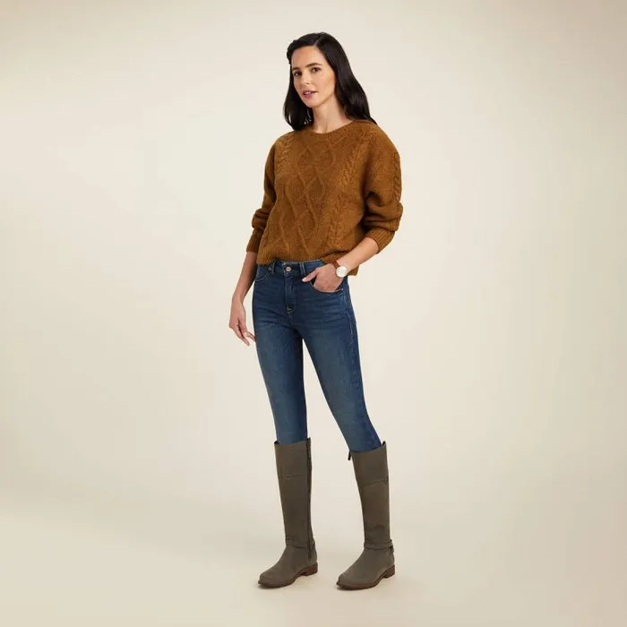 Women Sweaters and Cardigans Ariat Winter Quarter Sweater Chestnut Women Sweaters and Cardigans Ariat Winter Quarter Sweater Chestnut