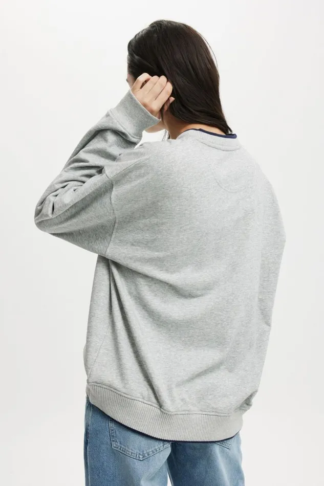 Women Sweats and Hoodies Cotton On Classic Fleece Graphic V Neck Sweatshirt Athenslight Grey Marle Women Sweats and Hoodies Cotton On Classic Fleece Graphic V Neck Sweatshirt Athenslight Grey Marle
