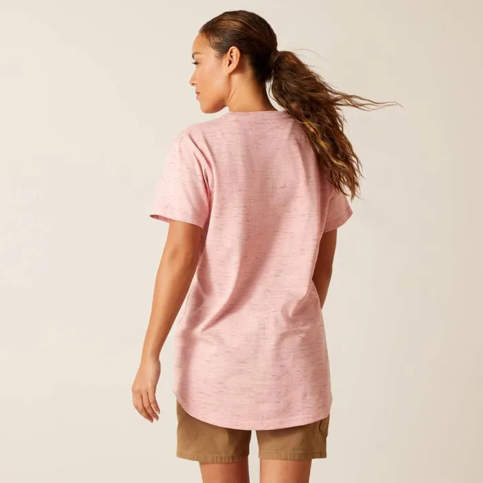Women TShirts and Tops Ariat Rebar Cotton Strong Space Dyed TShirt Mauveglow Space Dye Women TShirts and Tops Ariat Rebar Cotton Strong Space Dyed TShirt Mauveglow Space Dye