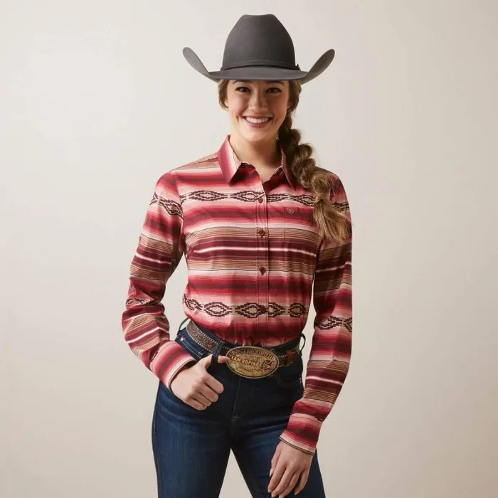 Women TShirts and Tops Ariat Wrinkle Resist Team Kirby Stretch Shirt Blushing Serape Women TShirts and Tops Ariat Wrinkle Resist Team Kirby Stretch Shirt Blushing Serape