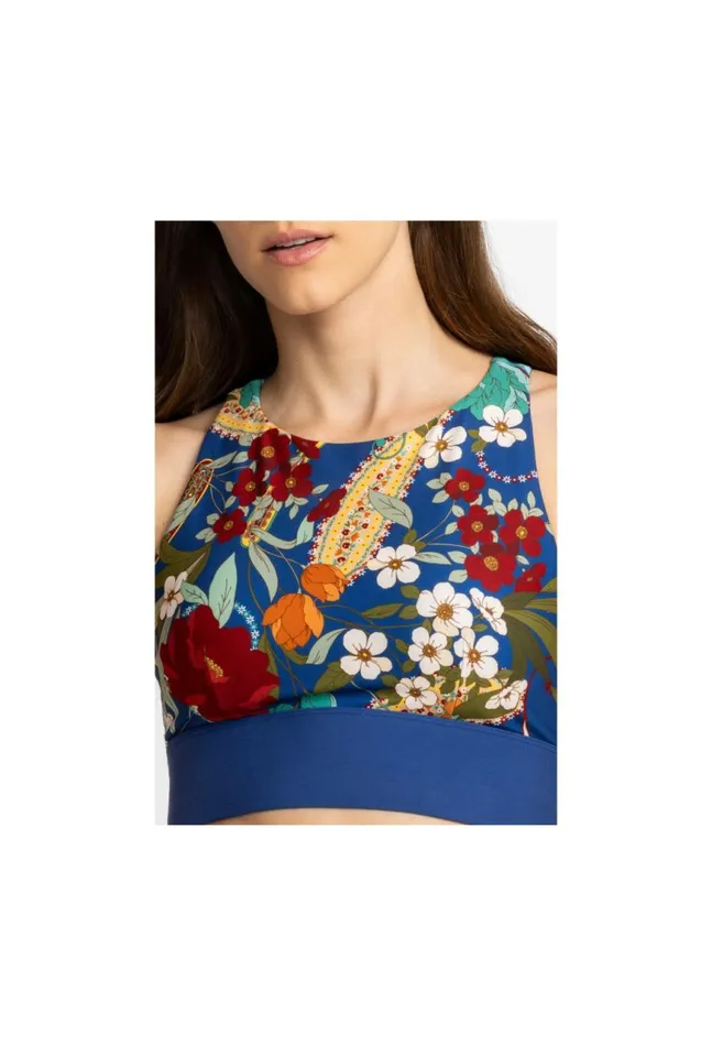 Women Teebee High Neck Cutout Sports Bra Teebee Johnny Was Active