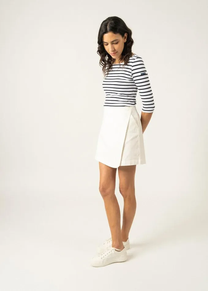 Women The AntiUV Stripes Collection Saint James GARDECOTE III White Navy
