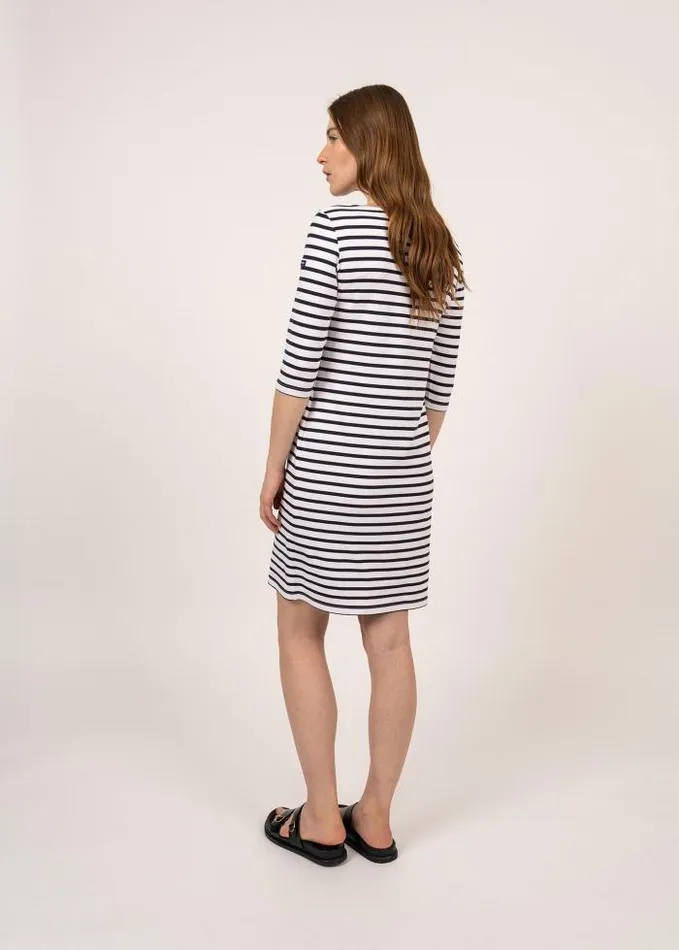 Women The AntiUV Stripes Collection Saint James PROPRIANO White Navy