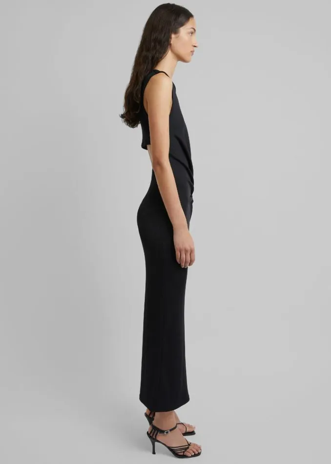 Women The Frankie Shop Christopher Esber Folia Float Buckle Tank Dress 8211 Black Black