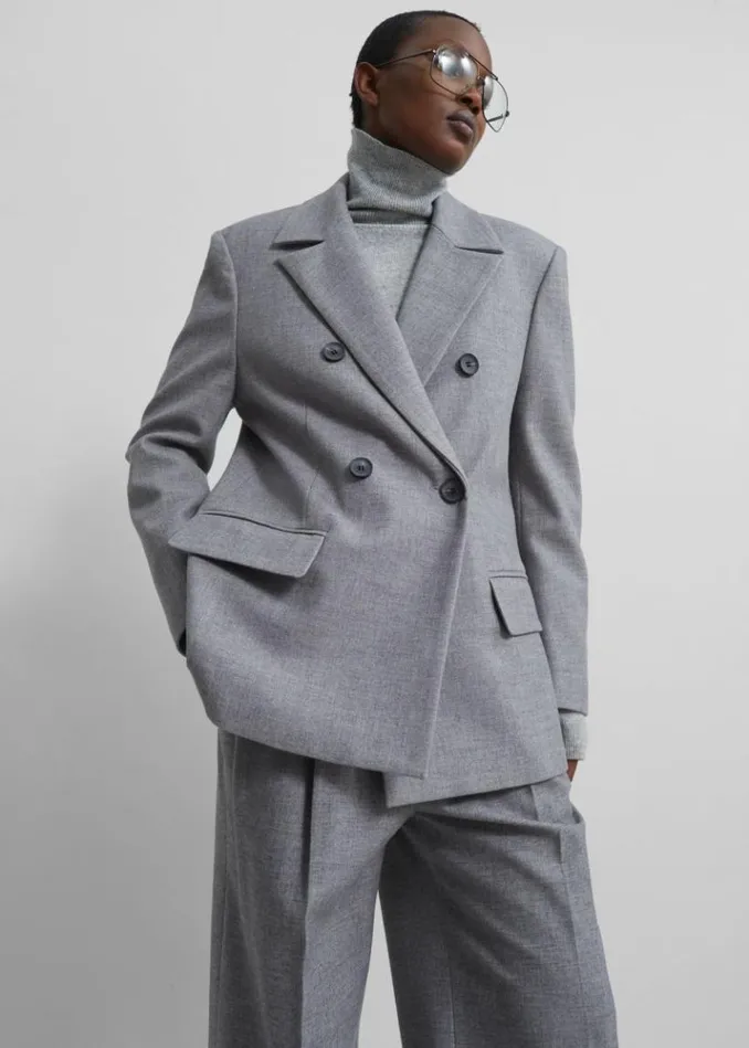 Women The Frankie Shop Lilah Blazer 8211 Grey Grey