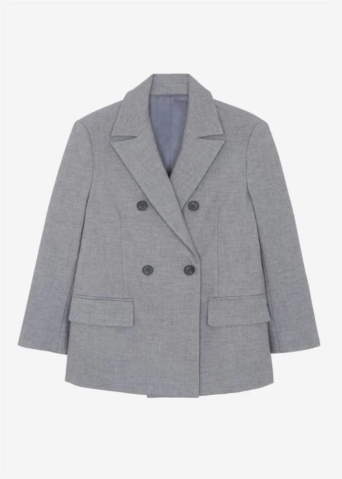 Women The Frankie Shop Lilah Blazer 8211 Grey Grey