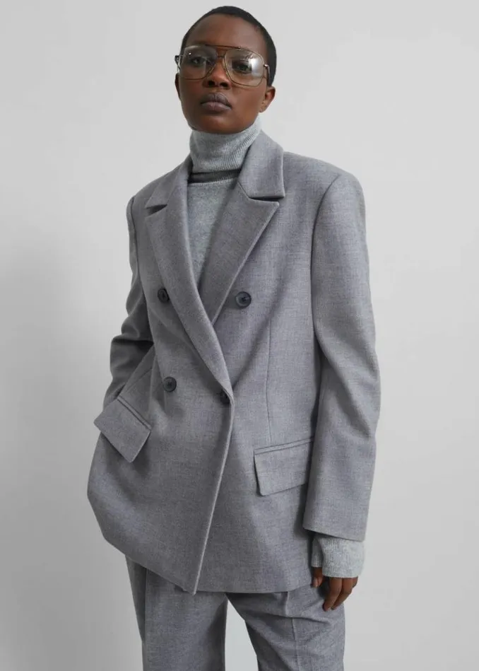 Women The Frankie Shop Lilah Blazer 8211 Grey Grey