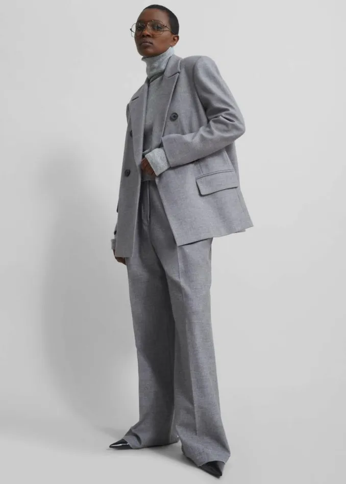 Women The Frankie Shop Lilah Blazer 8211 Grey Grey