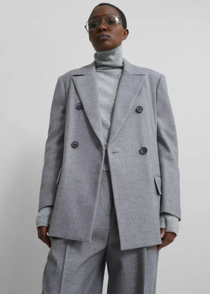 Women The Frankie Shop Lilah Blazer 8211 Grey Grey