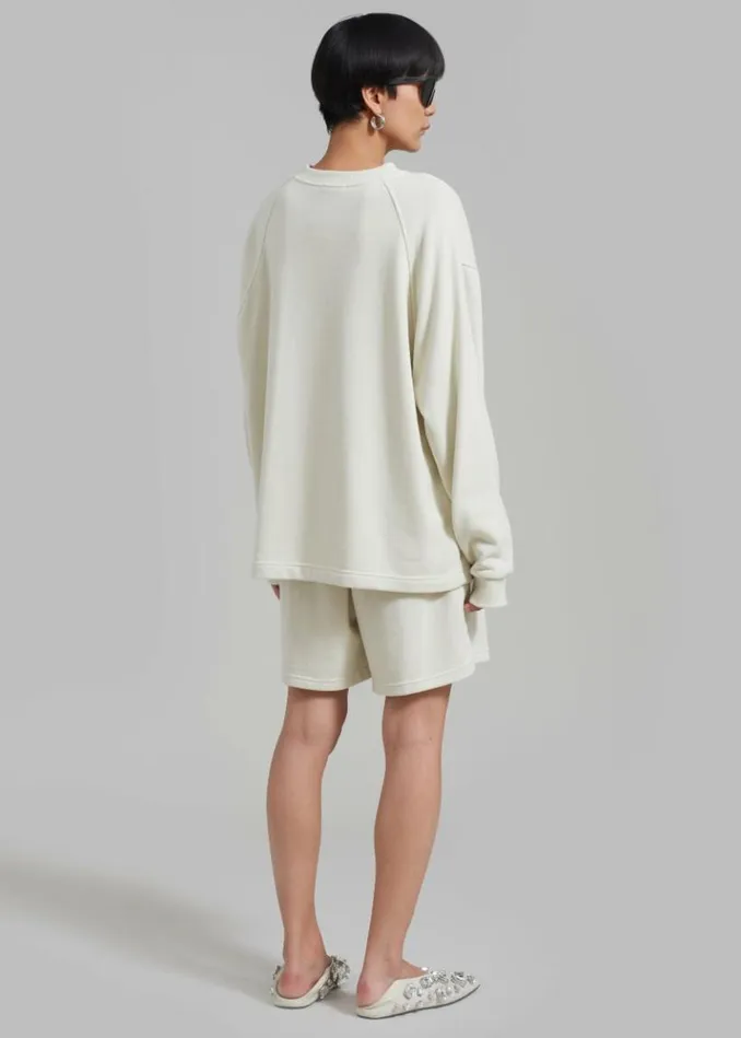 Women The Frankie Shop Newton Sweatshorts 8211 Beige Beige