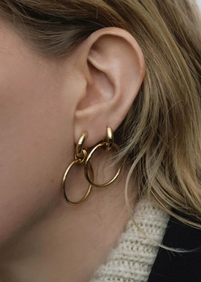 Women The Frankie Shop Otiumberg San Raphael Hoops 8211 Gold Gold