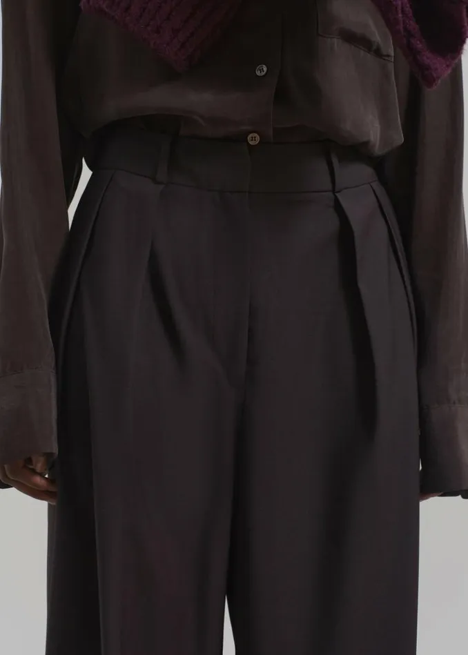 Women The Frankie Shop Ripley Pleated Trousers 8211 Brown Brown