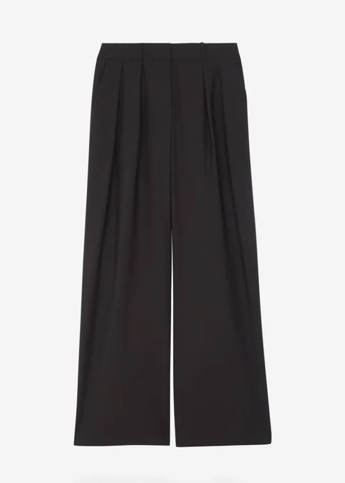 Women The Frankie Shop Ripley Pleated Trousers 8211 Brown Brown