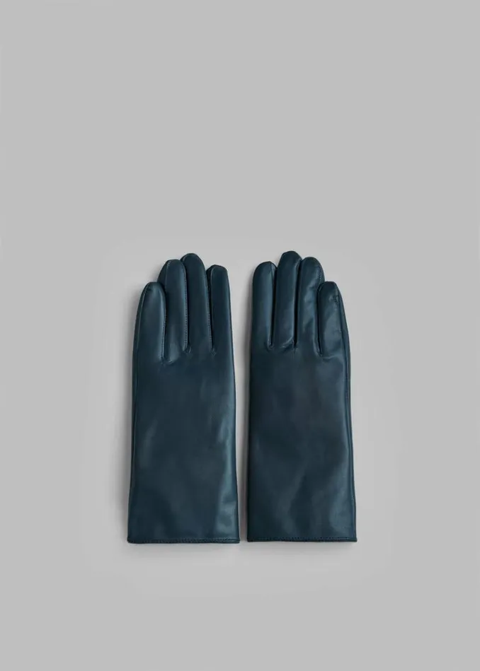 Women The Frankie Shop Ruby Leather Gloves 8211 Blue Blue
