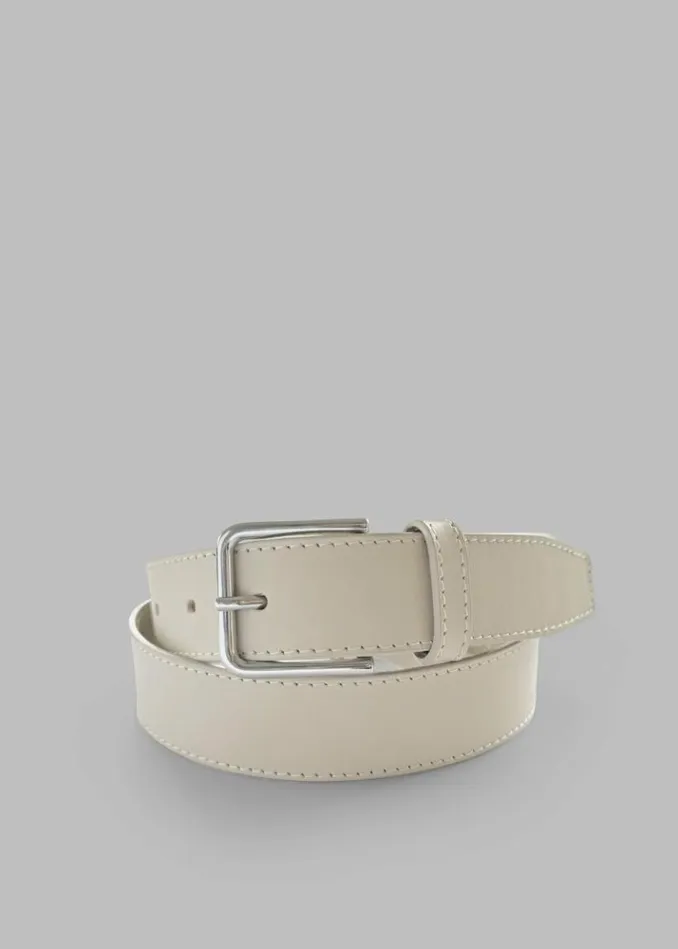 Women The Frankie Shop Toni Leather Belt 8211 Mastic Mastic