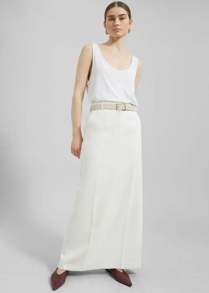Women The Frankie Shop Toni Leather Belt 8211 Mastic Mastic