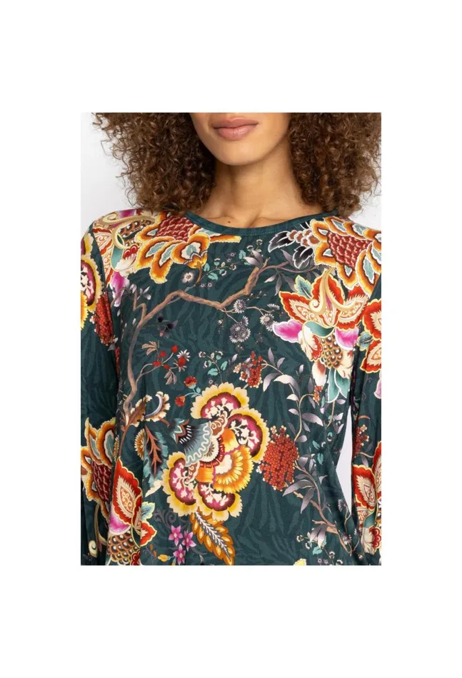 Women The Janie Favorite Puff Sleeve Knit Tee Orizaba Johnny Was Tops