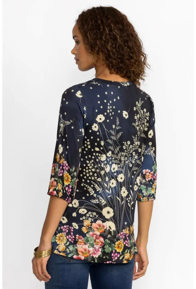 Women The Janie Favorite Puff Sleeve Top Bursting Johnny Was Tops