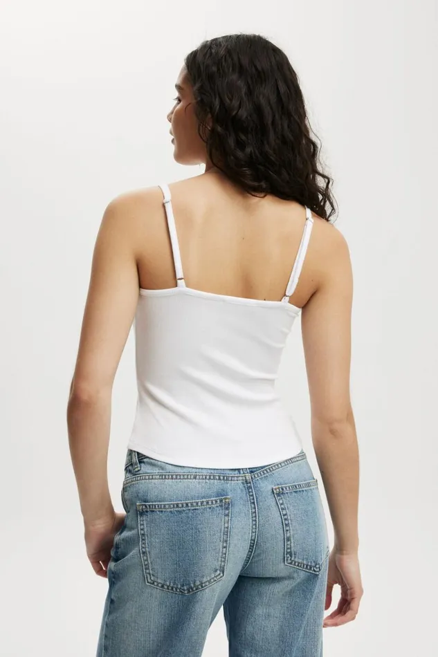 Women Tops Cotton On Byron Scoop Cami White