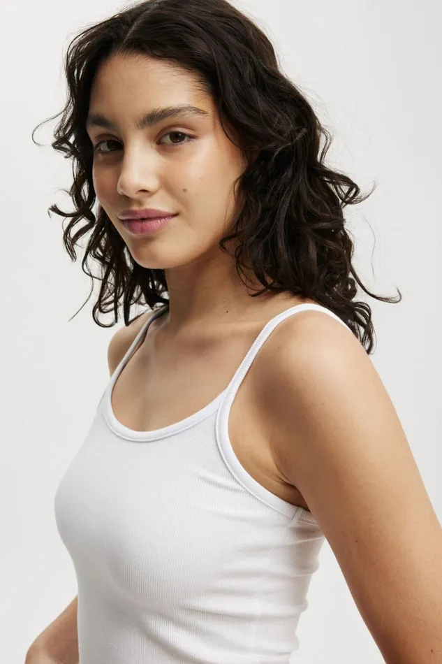 Women Tops Cotton On Byron Scoop Cami White